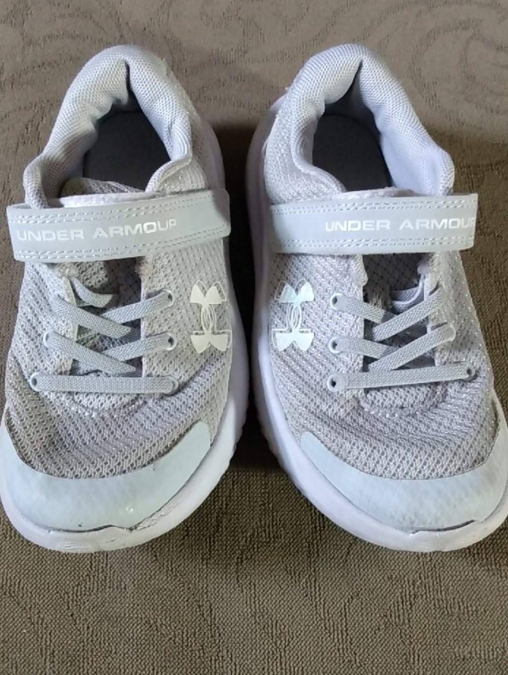 Under Armour 13K Children's Light Gray Mesh Sneakers